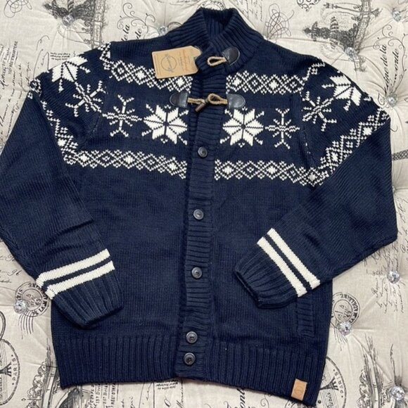 Weatherproof Fair Isle Toggle Knit Cardigan - Picture 4 of 13